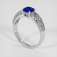 0.90 Ct. Blue Sapphire Ring, Platinum 950 2