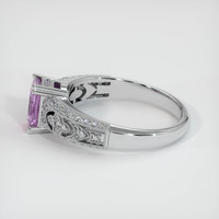 1.04 Ct. Pinkish Purple Sapphire Ring, Platinum 950 4