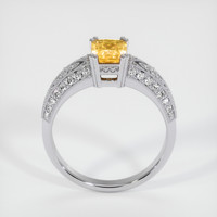 1.03 Ct. Orangish Yellow Sapphire Ring, Platinum 950 3