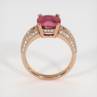 3.13 Ct. Ruby Ring, 14K Rose Gold 3