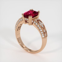 2.53 Ct. Ruby Ring, 14K Rose Gold 2