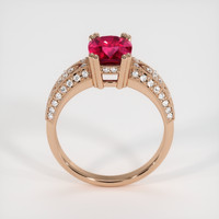 2.53 Ct. Ruby Ring, 14K Rose Gold 3