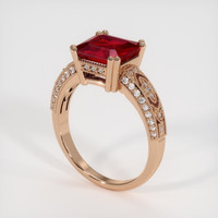 2.92 Ct. Ruby Ring, 14K Rose Gold 2