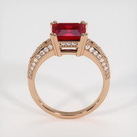 2.92 Ct. Ruby Ring, 14K Rose Gold 3