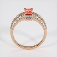1.13 Ct. Padparadscha Sapphire Ring, 14K Rose Gold 3