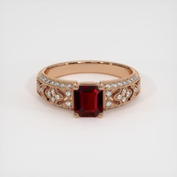 1.03 Ct. Ruby Ring, 14K Rose Gold 1