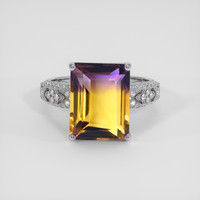 5.90 Ct. Bi Color Ametrine Ring, Silver 1