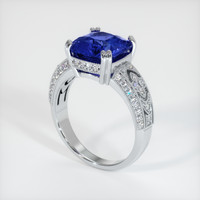 5.63 Ct. Blue Sapphire Ring, 10K White Gold 2