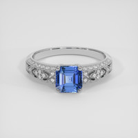 1.76 Ct. Blue Sapphire Ring, 10K White Gold 1