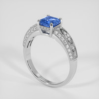 1.76 Ct. Blue Sapphire Ring, 10K White Gold 2