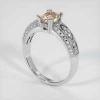 1.99 Ct. Padparadscha Sapphire Ring, 10K White Gold 2