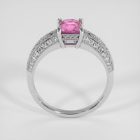 1.10 Ct. Pink Sapphire Ring, 10K White Gold 3