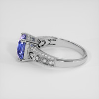 2.53 Ct. Bi Color Sapphire Ring, 10K White Gold 4