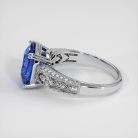 5.28 Ct. Blue Sapphire Ring, 10K White Gold 4