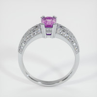 1.03 Ct. Pinkish Purple Sapphire Ring, 10K White Gold 3