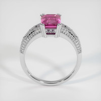 3.04 Ct. Pinkish Purple Sapphire Ring, 10K White Gold 3