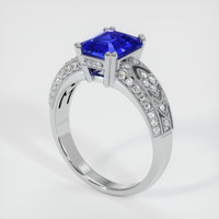 2.10 Ct. Sapphire Ring, 14K White Gold 2