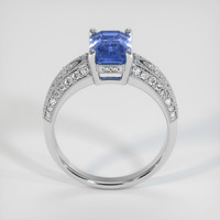 3.04 Ct. Blue Sapphire Ring, 14K White Gold 3