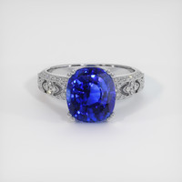 5.03 Ct. Sapphire Ring, 14K White Gold 1