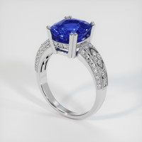 5.03 Ct. Sapphire Ring, 14K White Gold 2