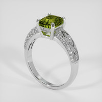 2.04 Ct. Alexandrite Ring, 14K White Gold 2
