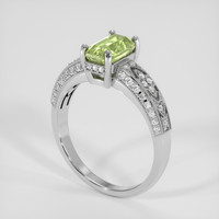 1.54 Ct. Alexandrite Ring, 14K White Gold 2