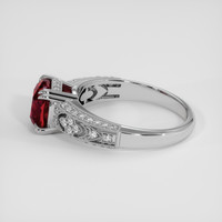 3.10 Ct. Brownish Red Malaya Garnet Ring, 14K White Gold 4