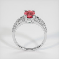 2.50 Ct. Padparadscha Sapphire Ring, 14K White Gold 3