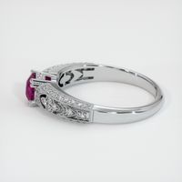 0.61 Ct. Ruby Ring, 14K White Gold 4