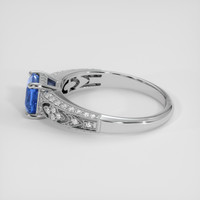 1.76 Ct. Blue Sapphire Ring, 14K White Gold 4