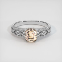 1.99 Ct. Sapphire Ring, 14K White Gold 1