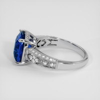 5.07 Ct. Blue Sapphire Ring, 14K White Gold 4