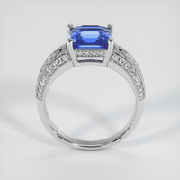 4.06 Ct. Blue Sapphire Ring, 14K White Gold 3