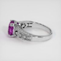3.43 Ct. Sapphire Ring, 14K White Gold 4