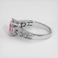 4.19 Ct. Pink Sapphire Ring, 14K White Gold 4