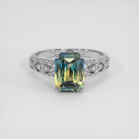 3.55 Ct. Bi Color Sapphire Ring, 14K White Gold 1
