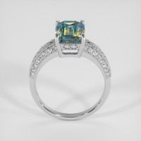 3.55 Ct. Bi Color Sapphire Ring, 14K White Gold 3