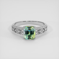 2.25 Ct. Bi Color / Parti Sapphire Ring, 14K White Gold 1