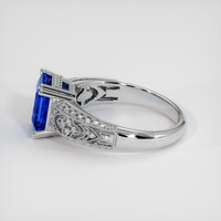 5.06 Ct. Blue Sapphire Ring, 14K White Gold 4