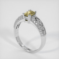 0.90 Ct. Sapphire Ring, 14K White Gold 2