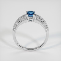 0.83 Ct. Sapphire Ring, 14K White Gold 3