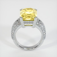 12.02 Ct. Yellow Sapphire Ring, 14K White Gold 3