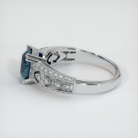 1.56 Ct. Sapphire Ring, 18K White Gold 4