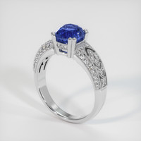2.04 Ct. Sapphire Ring, 18K White Gold 2