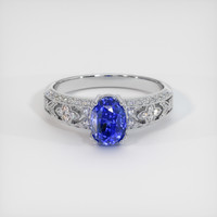 1.76 Ct. Sapphire Ring, 18K White Gold 1