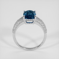 5.00 Ct. Bi Color Sapphire Ring, 18K White Gold 3