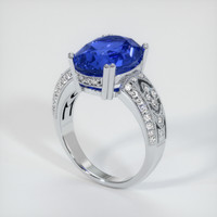 7.62 Ct. Sapphire Ring, 18K White Gold 2