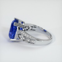 7.62 Ct. Sapphire Ring, 18K White Gold 4
