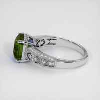 4.86 Ct. Bi Color Sapphire Ring, 18K White Gold 4