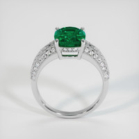 3.75 Ct. Emerald Ring, 18K White Gold 3